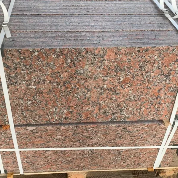 Płyta granitowa czerwona Rosso Santiago polerowana